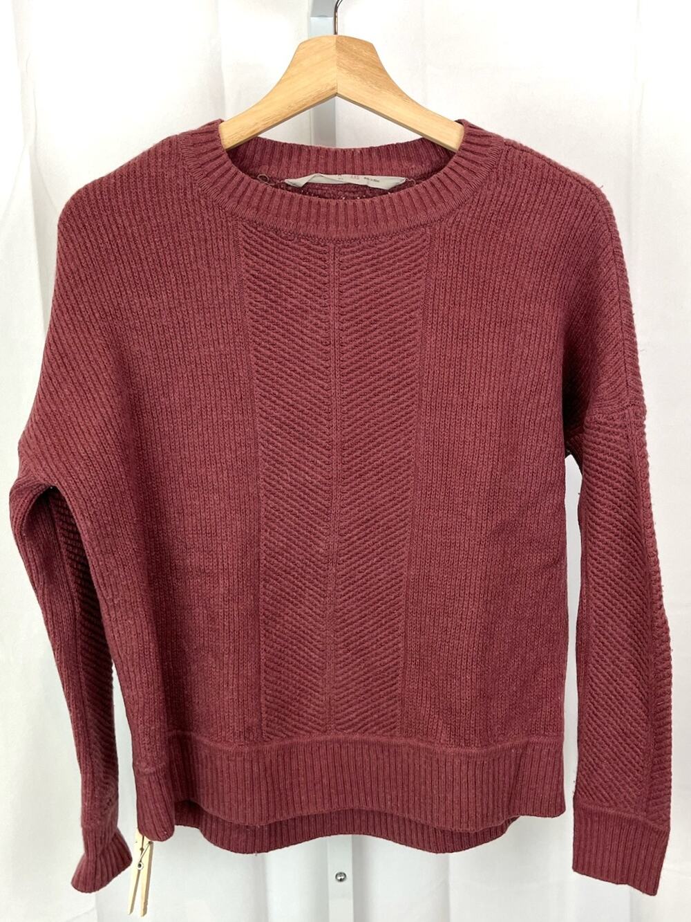 ATHLETA Size 2XS XXS Wool Cashmere Habitat Sweater 870522 Brick Purple Red